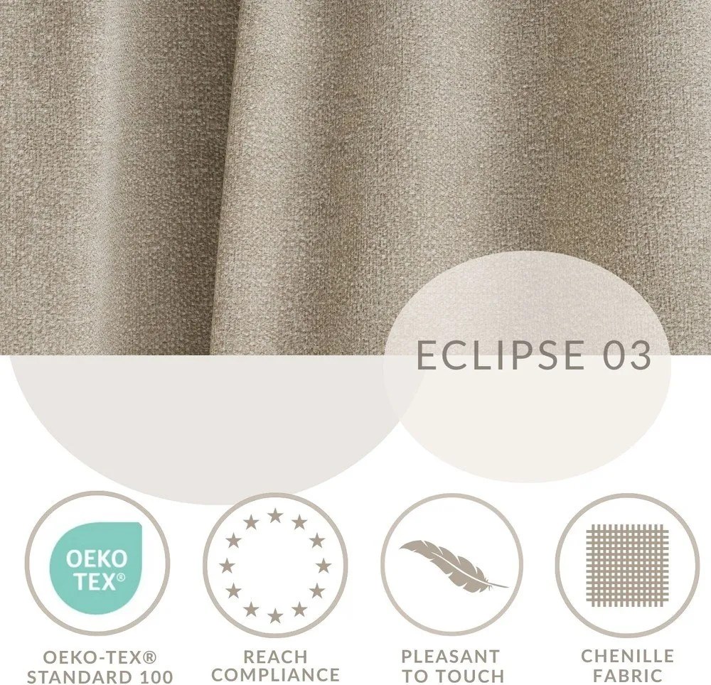 Бежов шенилов сгъваем/с място за съхранение ъглов диван (U форма) Kyoto – Maison de Rêve