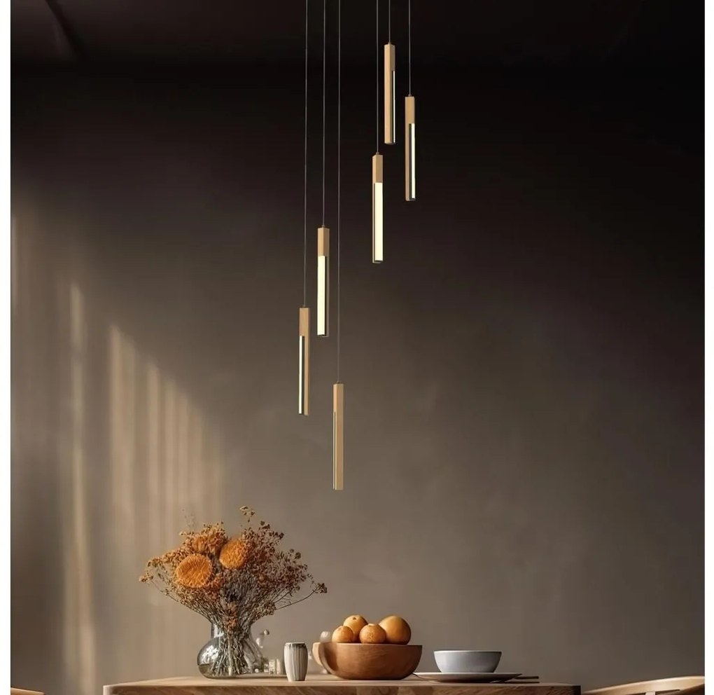 Zuma Line MD4768-6-3BMT - LED полилей на кабел ELIOT LED/25W/230V