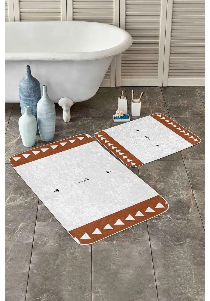 Бели изтривалки за баня в комплект от 2 броя 60x100 cm - Mila Home