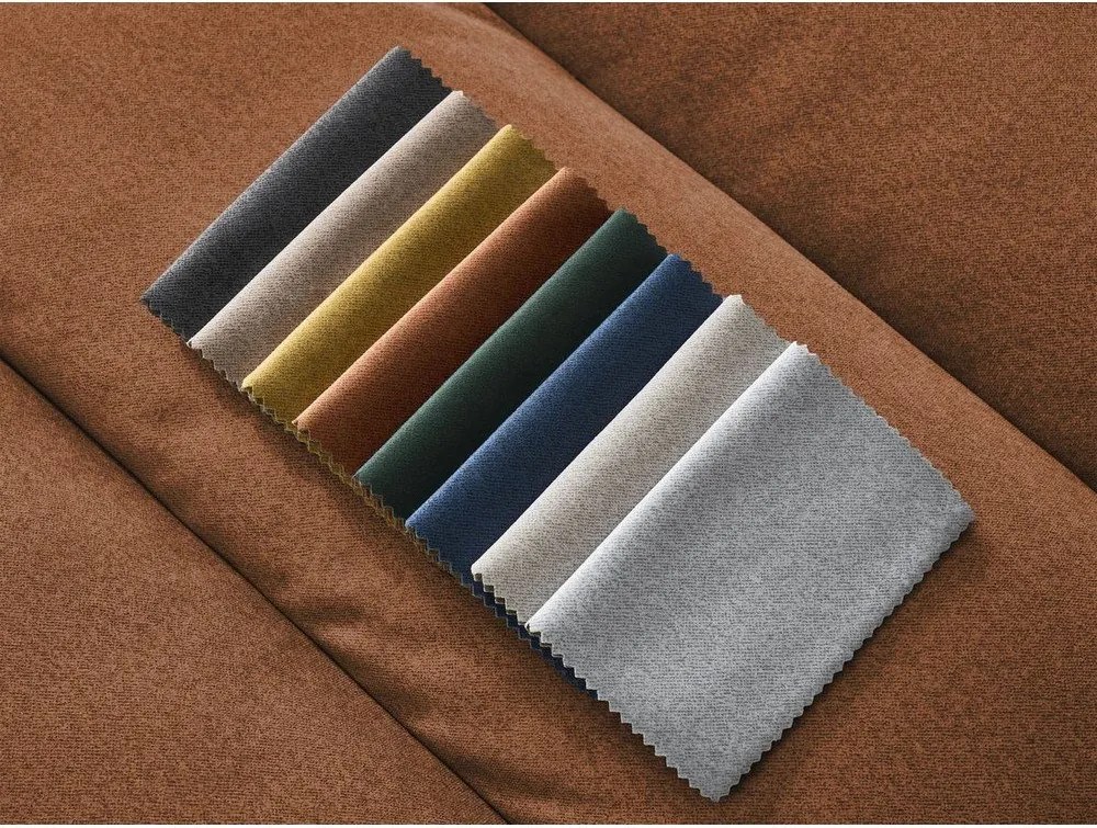 Оранжев кадифен ъглов диван (ляв ъгъл) Sierra – Bobochic Paris