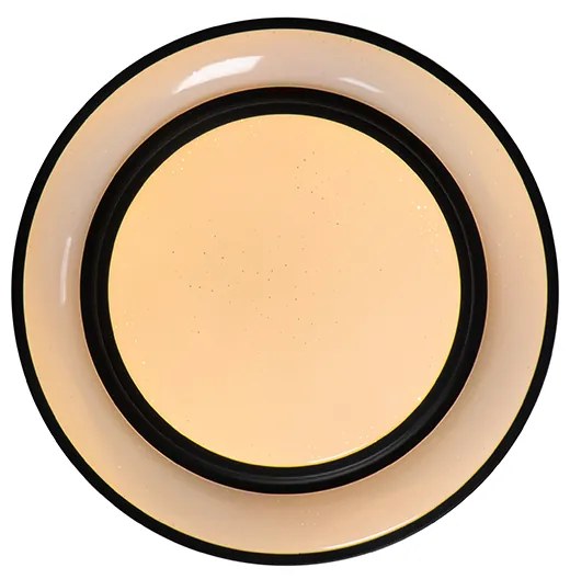 Модерна таванна лампа черна 38 см с LED и RGB - Jochie