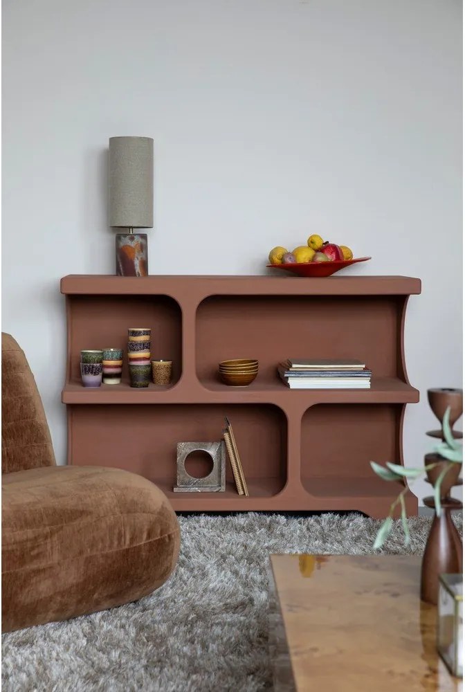 Теракотена библиотека 120x85x37 cm Dundee – Dutchbone