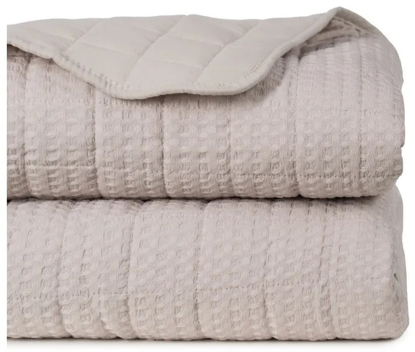 Бежово капитонирано покривало за легло 180x260 cm – Ixia