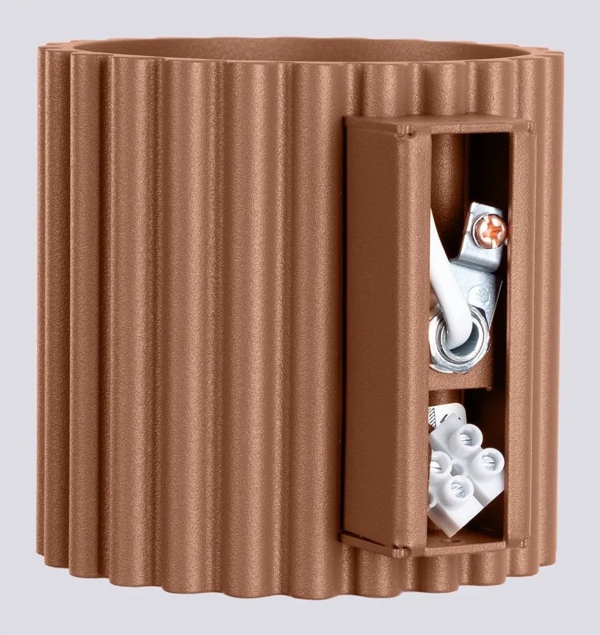 Светлокафява стенна лампа ø 10 cm Zora – Sollux