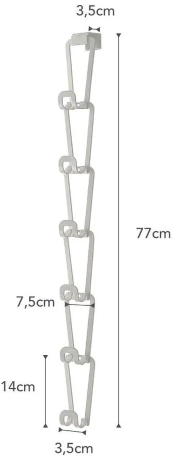 Бяла закачалка за чанти Kanazawa с 6 куки Joint - YAMAZAKI