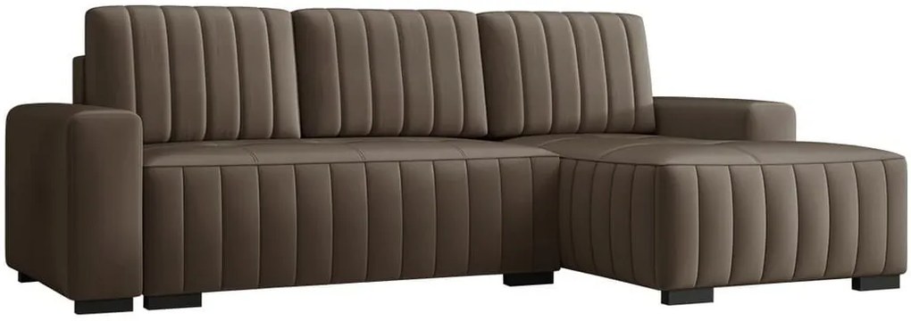 Ъглов диван Hugo-Brown-Right
