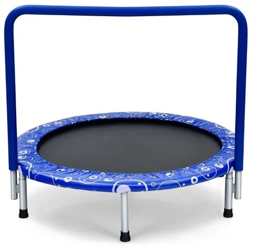 Детски батут Mini-Trampolin сгъваем батут за малки деца Син + черен