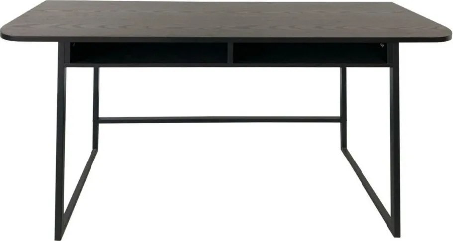 Черна конзолна маса от декор от ясен 40x140 cm Darlington – Actona