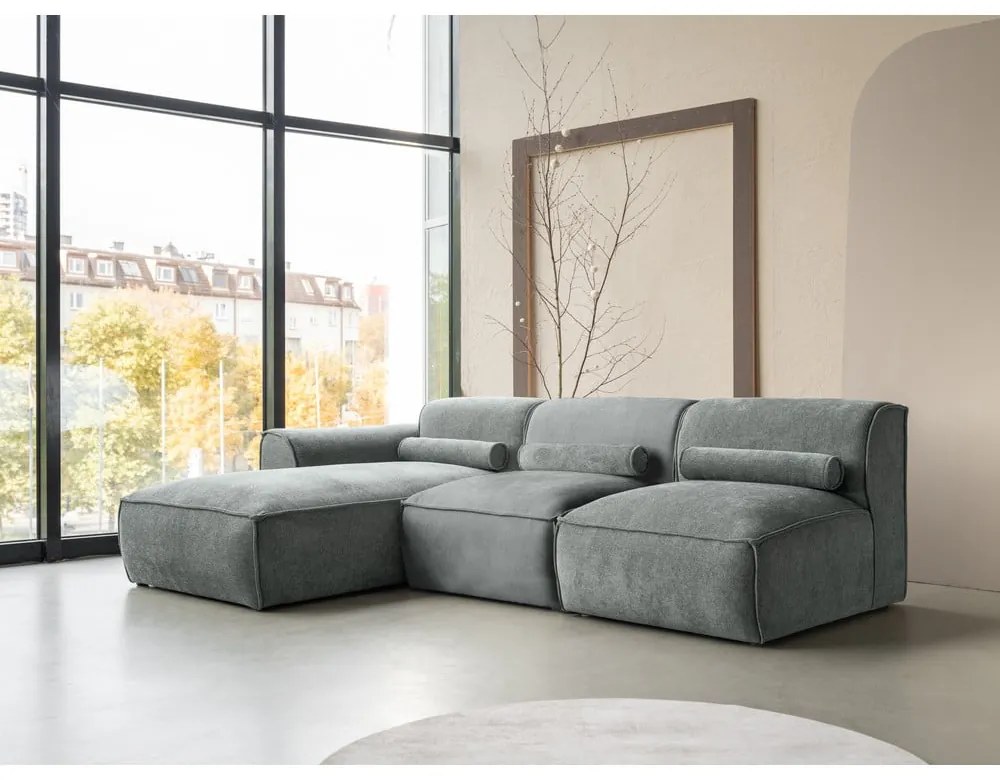 Зелен ъглов диван (ляв ъгъл) Flex Felix – Miuform