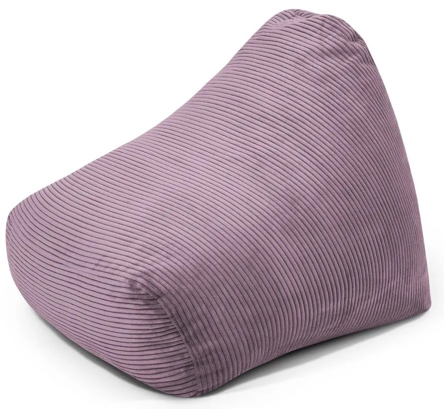 Лилав детски пуф от рипсено кадифе Snug 80 – SLOWDOWN