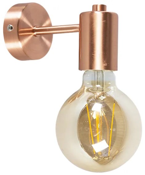 Интелигентна стенна лампа в стил арт деко мед, с включена G95 WiFi крушка - Facil