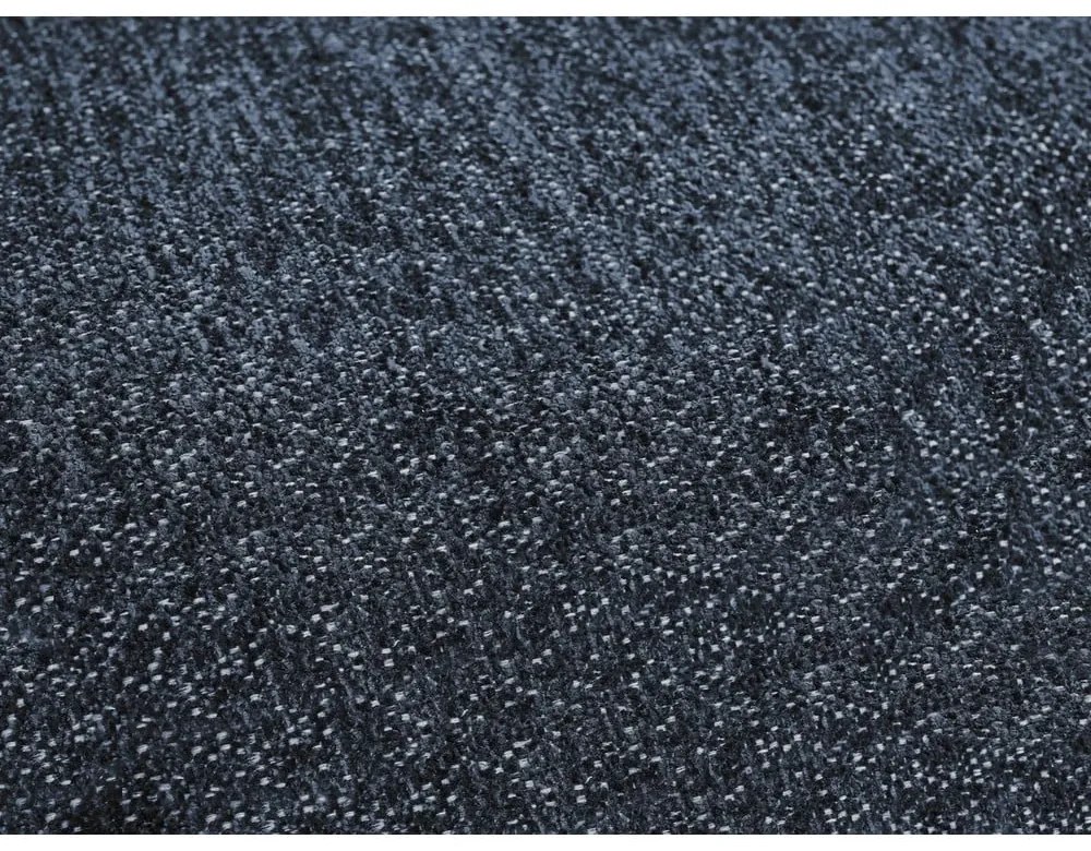 Тъмносин шенилов сгъваем/с място за съхранение ъглов диван (ляв ъгъл/U форма) Everest – Bobochic Paris