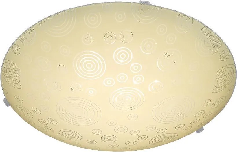 Плафониера ОЗОН LED, ø400, екрю гланц,18W, 4000K