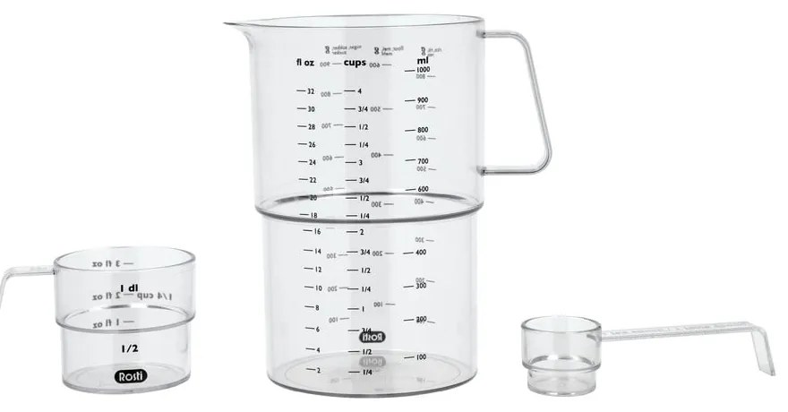 Мерителни чаши в комплект от 3 бр. Mensura – Rosti