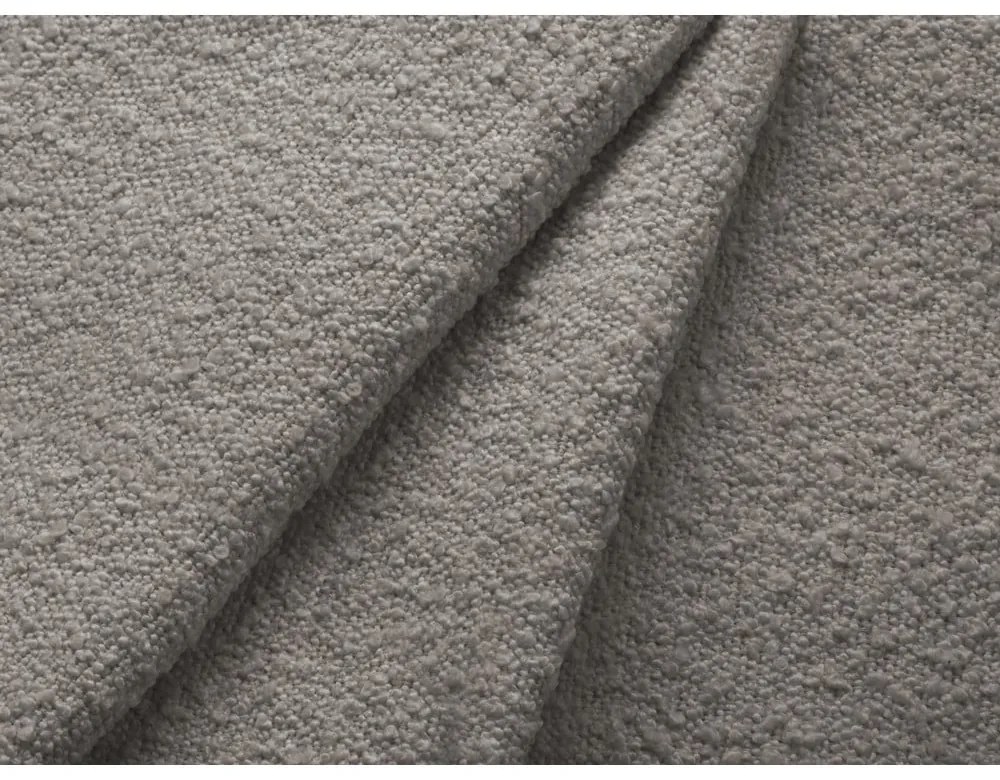 Светлосив разтегателен ъглов диван с място за съхранение от прежда с примки от букле (десен ъгъл) Kyoto – Cosmopolitan Design