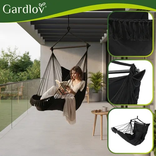 Висящ бразилски фотьойл 2в1 BOHO с възглавници