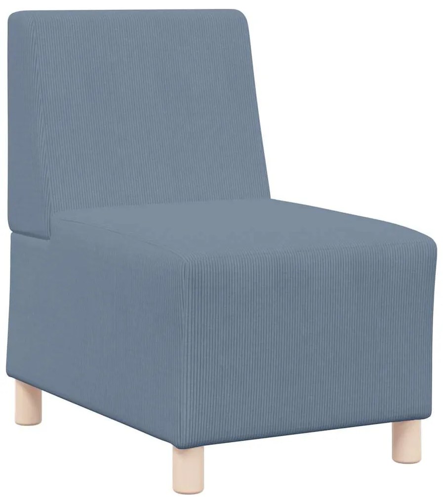 4108499 vidaXL Модулен диван без ръкави Синьо 55 x 74 x 82 см Кадифе