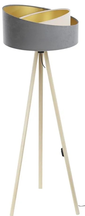 Лампион GALAXY 1xE27/60W/230V сив/бежов