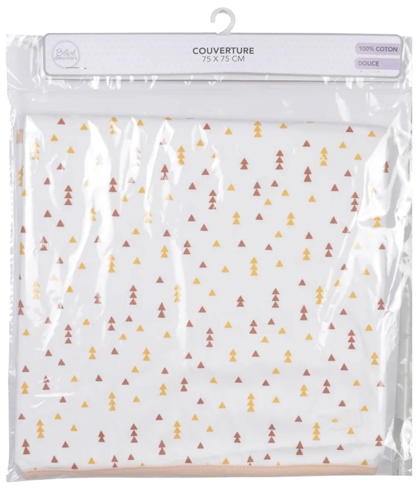 Бяло памучно бебешко одеяло 75x75 cm Forest – Bébé Douceur