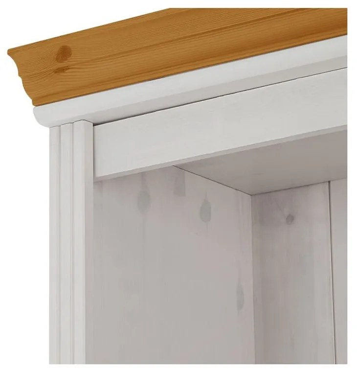 Бяла витрина от масивен бор 74x223 cm Anita – Støraa