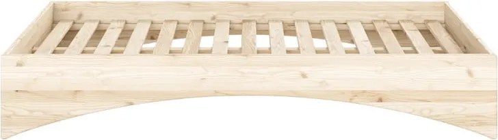 Двойно легло от масивен бор без табла в естествен цвят 140x200 cm Orbit – Karup Design