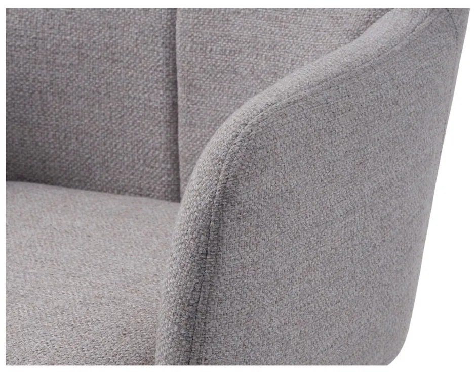 Светлосиво въртящо се релаксиращо кресло Manning – Unique Furniture