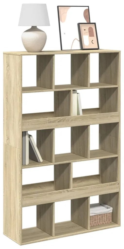 3309368 vidaXL Библиотека, сонома дъб, 100x33x156,5 см, инженерно дърво