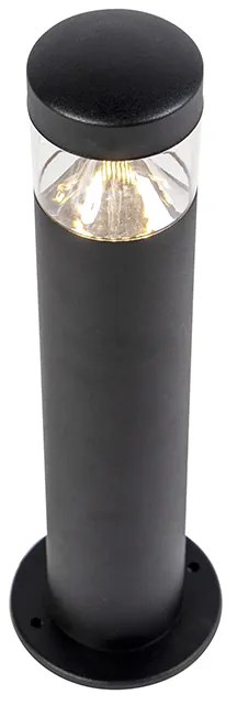 Модерна лампа за външен монтаж черна 40 см IP44 с LED - Roxy