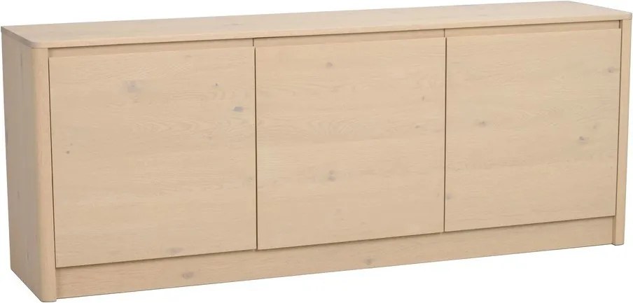 Скрин от декор от дъб в светло естествен цвят 180x70x40 cm Melstone – Rowico