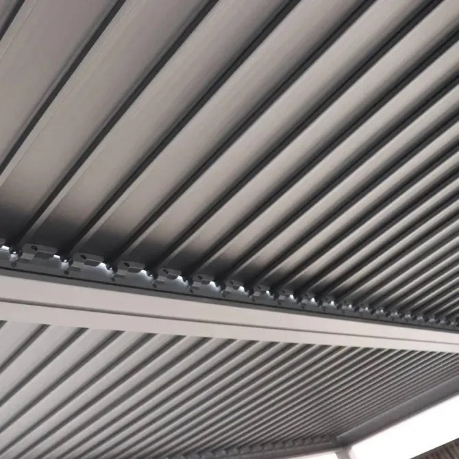 Пергола Hesperide Evonis, Алуминий и стомана, Графит, 4x3 m