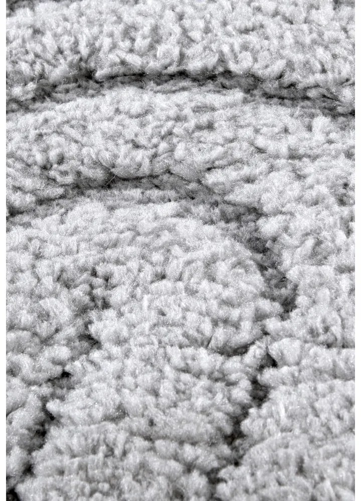 Светлосив кръгъл килим ø 200 cm Panglao New York Light Grey – Elle Decoration