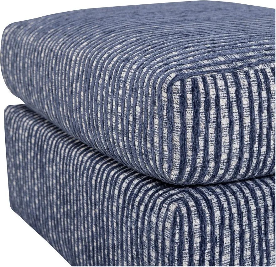 Сиво-синя тапицирана табуретка Lou – WOOOD