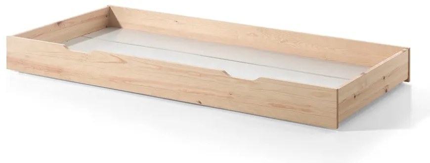 Детско легло къща от масивен бор с място за съхранение в естествен цвят 90x200 cm TIPI – Vipack