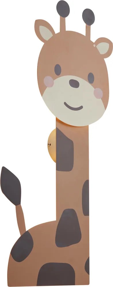 Детска стенна лампа оранжева с LED 3-степенно димиране - Gigi the Giraffe