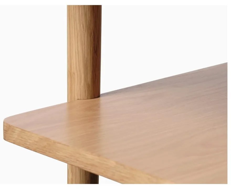 Масичка за кафе с плот в дъбов декор в естествен цвят 60x120 cm Ponza - Unique Furniture