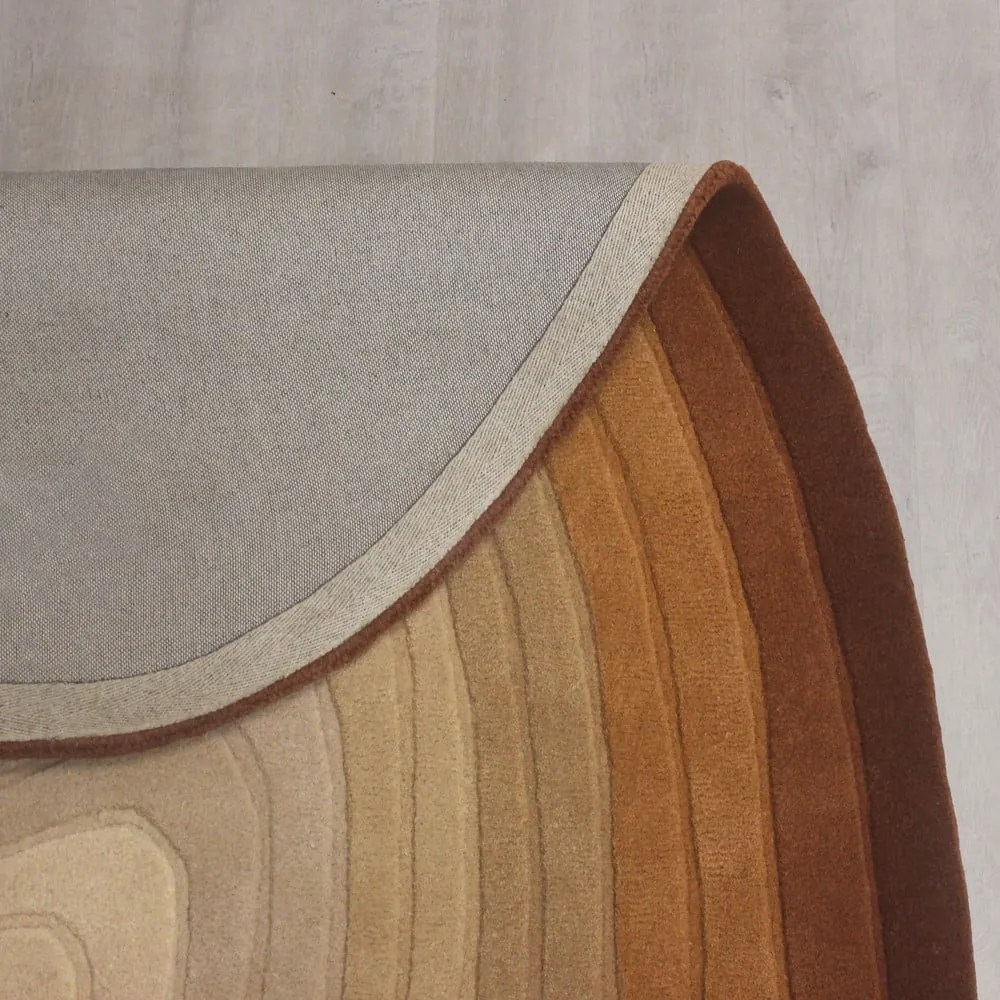 Вълнен килим в тухлен цвят 200x290 cm Puddle Ombre Wool – Flair Rugs