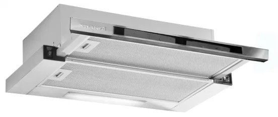 Аспиратор за вграждане Snaige SNH-SL602M GL, 190W, Клас Е, 450 м3/ч, LED осветление, Бял