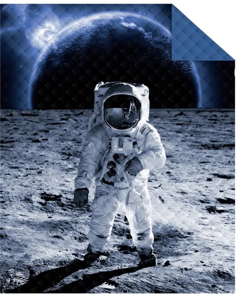 Детска покривка за легло с астронавт Ширина: 170 см | Дължина: 210 см