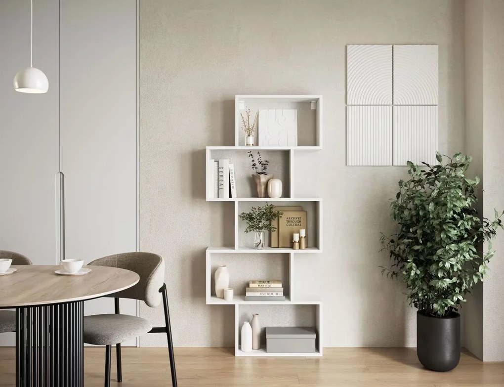 Книжна етажерка Idaho-Бяло