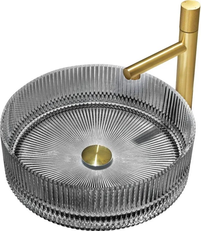 Mexen Eiva стъклена мивка за плот 39 x 39 cm, черна - 24163970