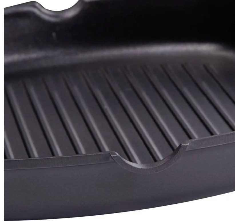 Грил тиган със сгъваема дръжка SAPIR SP 4316 C26, 26 см, Незалепващ, Черен