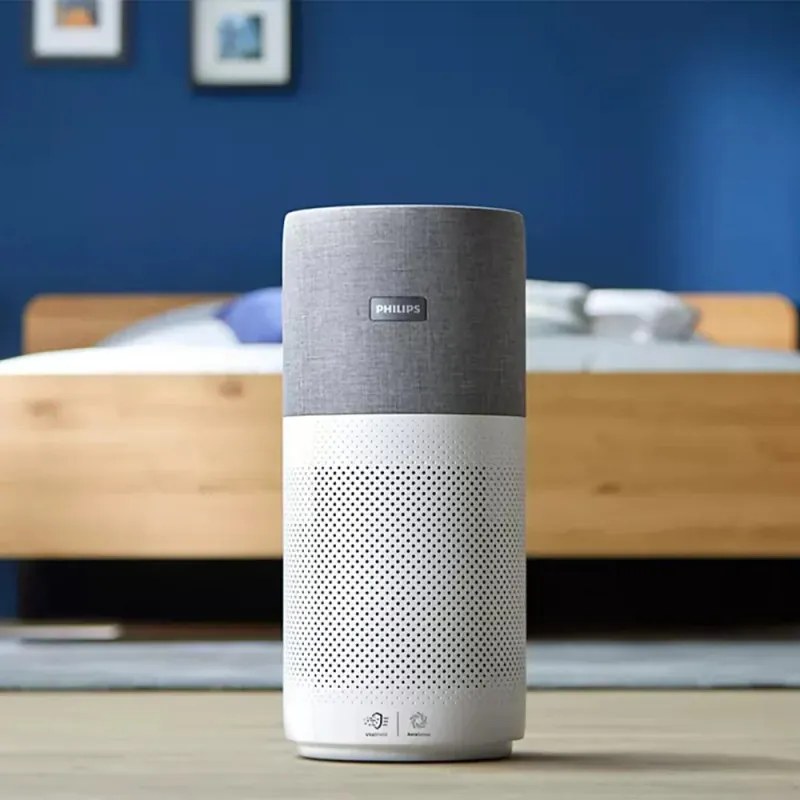 Преоценено: Пречиствател за въздух Philips AC3033/10, SMART, Wi-Fi, 55W, За до 135 м2, HEPA, Интелигентни сензори, Бял/сив