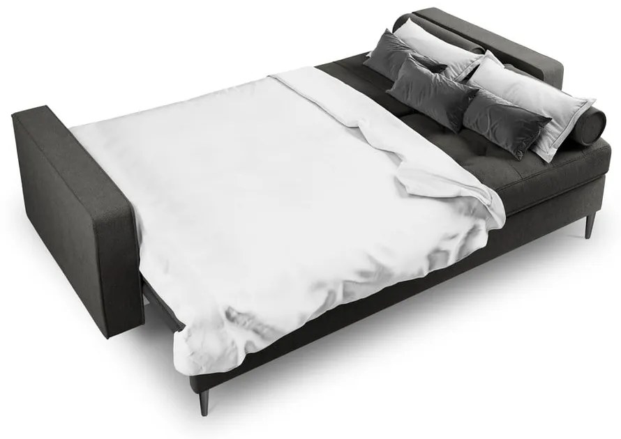 Тъмно сив разтегателен диван Santo - Milo Casa