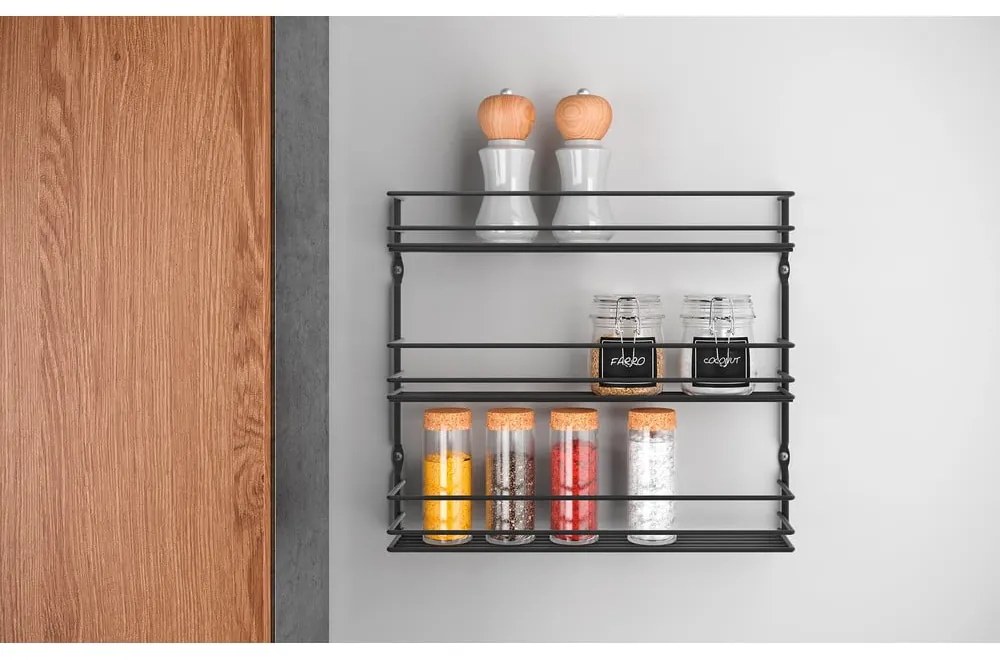 Стенен органайзер за подправки от неръждаема стомана Pepito – Metaltex