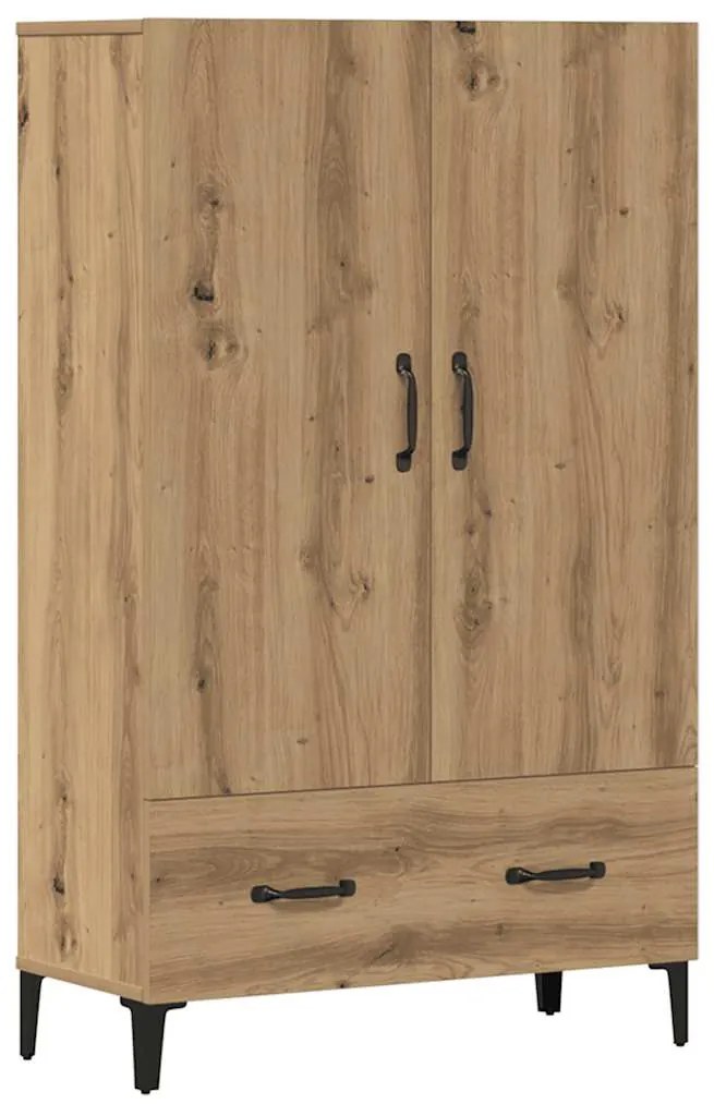 856925 vidaXL Висок шкаф, дъб артизан, 70x31x115 см, инженерно дърво