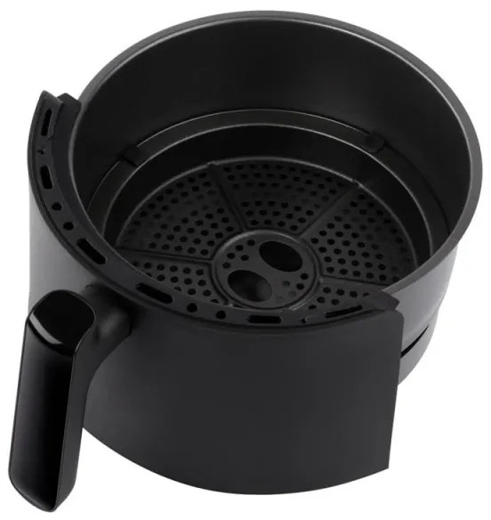 Фритюрник с горещ въздух Russell Hobbs SatisFry Panoramic 27420-56, 1650W, 5.5 л, 10 програми, Дигитален LED дисплей, Термостат, Таймер, Черен