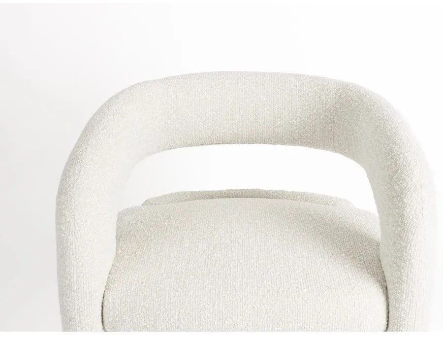 Бяло кресло от букле Nova – White Label