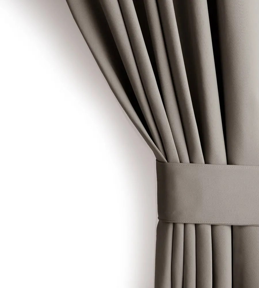 Сиво-бежово термо/dimout перде 140x175 cm Kierra – Restilo