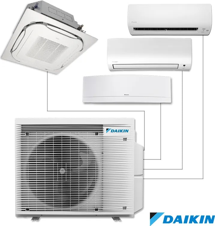 Външно тяло на мултисплит система Daikin 4MXM68A9, 23000 BTU, 53 м2, A+++, R-32, До 4 вътрешни тела, Бял