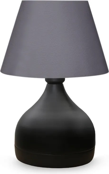 Таблица лампа Hubert от плат/метал в сив/черен цвят 22x14x32см.